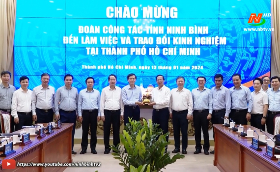 Đo&agrave;n c&ocirc;ng t&aacute;c của tỉnh Ninh B&igrave;nh l&agrave;m việc tại th&agrave;nh phố Hồ Ch&iacute; Minh