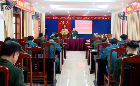 Ban CHQS th&agrave;nh phố Ninh B&igrave;nh v&agrave; Tam Điệp diễn tập xử tr&iacute; t&igrave;nh huống tr&ecirc;n kh&ocirc;ng gian mạng