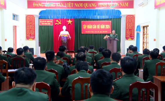 Bộ CHQS tỉnh tập huấn c&aacute;n bộ năm 2024