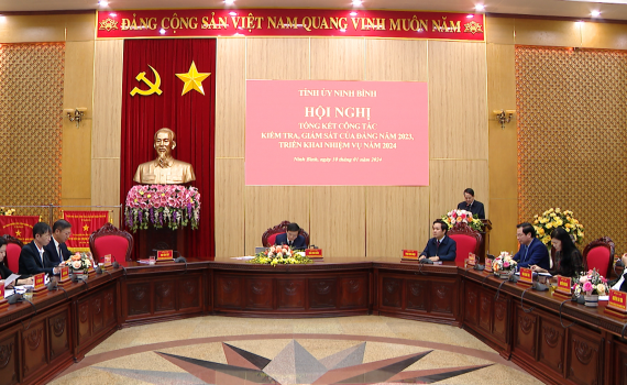 Ban Chấp h&agrave;nh Đảng bộ tỉnh triển khai c&ocirc;ng t&aacute;c kiểm tra, gi&aacute;m s&aacute;t của Đảng năm 2024