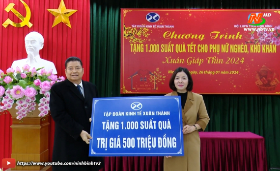 Tập đo&agrave;n kinh tế Xu&acirc;n Th&agrave;nh trao qu&agrave; Tết cho hội vi&ecirc;n, phụ nữ ngh&egrave;o, c&oacute; ho&agrave;n cảnh kh&oacute; khăn tr&ecirc;n địa b&agrave;n tỉnh