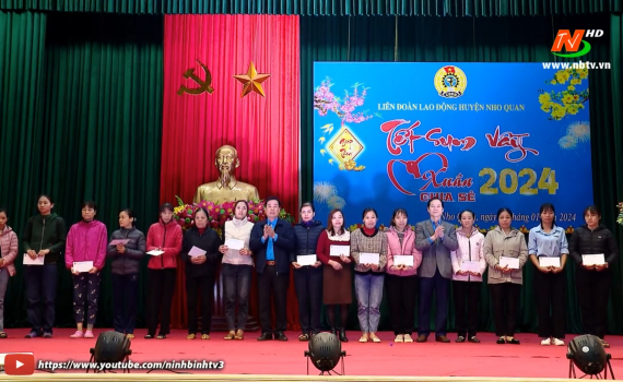 Chương tr&igrave;nh "Tết sum vầy - Xu&acirc;n chia sẻ" tại huyện Nho Quan
