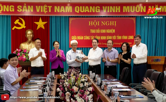 L&atilde;nh đạo tỉnh Ninh B&igrave;nh khảo s&aacute;t tại Đ&agrave;i Ph&aacute;t thanh v&agrave; Truyền h&igrave;nh tỉnh Vĩnh Long