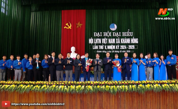 Đại hội đại biểu Hội Li&ecirc;n hiệp Thanh ni&ecirc;n Việt Nam x&atilde; Kh&aacute;nh Hồng, nhiệm kỳ 2024 - 2029