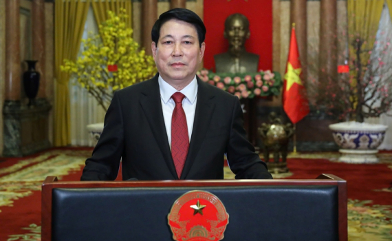 Lời ch&uacute;c Tết Nguy&ecirc;n đ&aacute;n Ất Tỵ của Chủ tịch nước Lương Cường