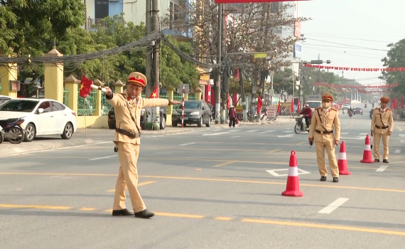 C&ocirc;ng an huyện Kim Sơn đảm bảo an ninh trật tự dịp Tết Nguy&ecirc;n đ&aacute;n Ất Tỵ
