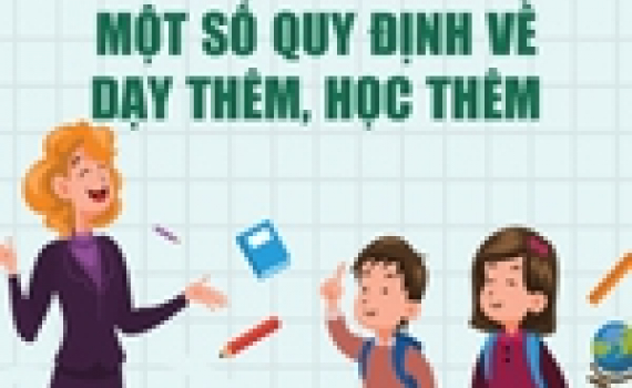 Infographics: Một số quy định về dạy th&ecirc;m, học th&ecirc;m