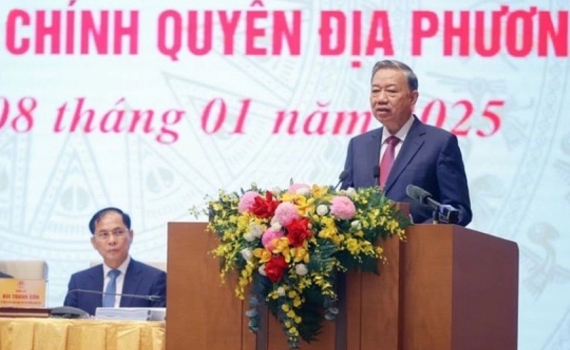 Ph&aacute;t biểu của Tổng B&iacute; thư T&ocirc; L&acirc;m tại Hội nghị tổng kết c&ocirc;ng t&aacute;c năm 2024, triển khai nhiệm vụ năm 2025 của Ch&iacute;nh phủ v&agrave; ch&iacute;nh quyền địa phương