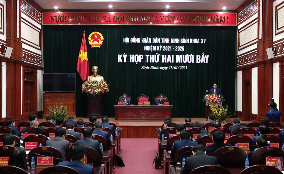 Kỳ họp thứ hai mươi bảy, HĐND tỉnh Ninh B&igrave;nh kh&oacute;a XV