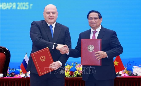 Th&ocirc;ng c&aacute;o chung về kết quả chuyến thăm ch&iacute;nh thức Việt Nam của Thủ tướng Ch&iacute;nh phủ Li&ecirc;n bang Nga M.V. Mishustin
