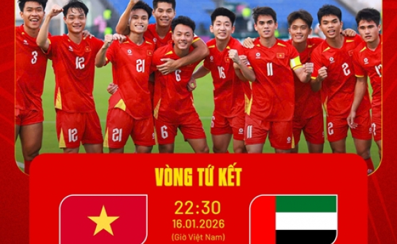 Lịch thi đấu tứ kết giải U23 ch&acirc;u &Aacute; 2026 mới nhất