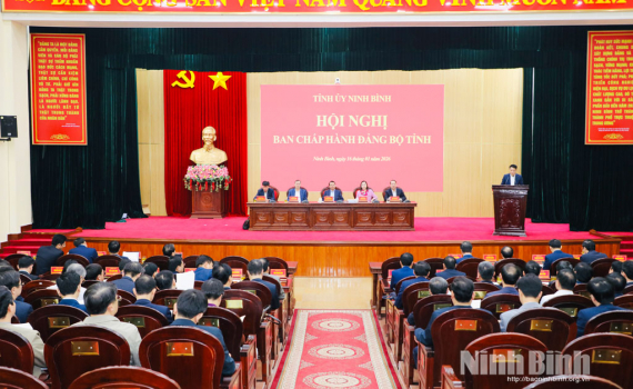 Ban Chấp h&agrave;nh Đảng bộ tỉnh cho &yacute; kiến v&agrave; th&ocirc;ng qua điều chỉnh Quy hoạch tỉnh Ninh B&igrave;nh thời kỳ 2021-2030, tầm nh&igrave;n đến năm 2050