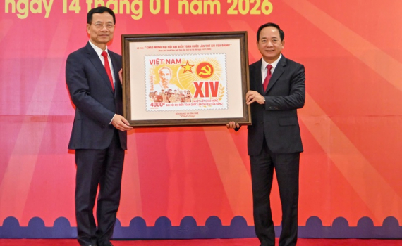 Ph&aacute;t h&agrave;nh đặc biệt bộ tem bưu ch&iacute;nh ch&agrave;o mừng Đại hội XIV của Đảng