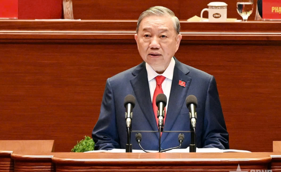 Đồng ch&iacute; T&ocirc; L&acirc;m được bầu l&agrave;m Tổng B&iacute; thư Ban Chấp h&agrave;nh Trung ương Đảng Cộng sản Việt Nam kh&oacute;a XIV