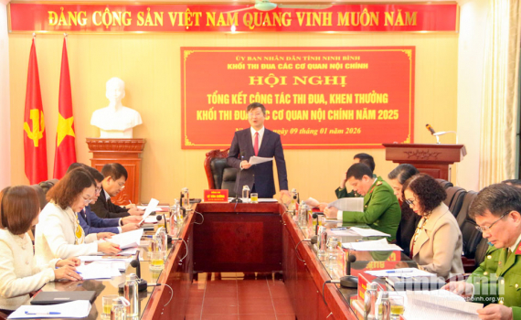 Khối thi đua c&aacute;c cơ quan nội ch&iacute;nh triển khai nhiệm vụ năm 2026