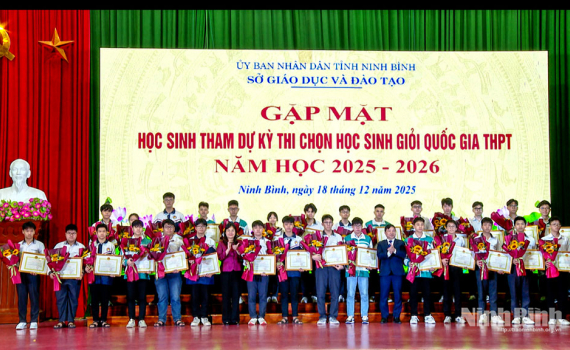 Ninh B&igrave;nh xếp thứ 2 to&agrave;n quốc tại Kỳ thi chọn học sinh giỏi quốc gia THPT năm học 2025 - 2026
