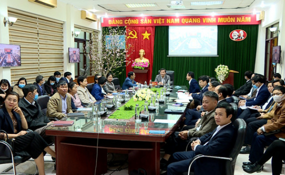 Hội nghị trực tuyến b&aacute;o c&aacute;o vi&ecirc;n th&aacute;ng 1/2021