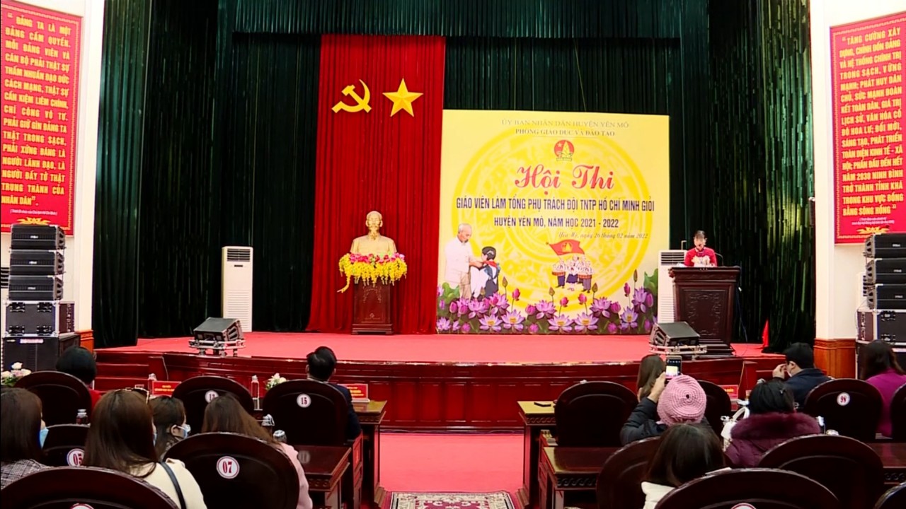 Hội thi giáo viên làm tổng phụ trách Đội giỏi huyện Yên Mô