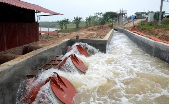 Đảm bảo cấp đủ nước cho 100% diện t&iacute;ch gieo cấy l&uacute;a Đ&ocirc;ng Xu&acirc;n trong đợt 3 lấy nước