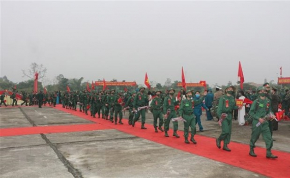 C&aacute;c địa phương trong cả nước tổ chức giao nhận qu&acirc;n từ ng&agrave;y 16 đến 20-2-2022