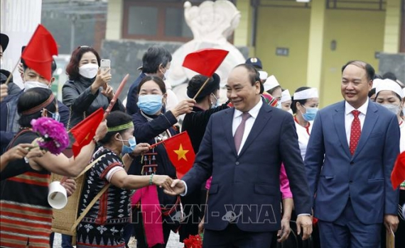 Chủ tịch nước Nguyễn Xu&acirc;n Ph&uacute;c: &ldquo;Mỗi d&acirc;n tộc l&agrave; một c&agrave;nh trong c&aacute;i c&acirc;y vĩ đại mang t&ecirc;n Việt Nam&rdquo;