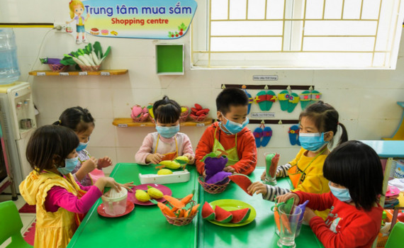 Cả nước c&ograve;n 9 tỉnh, th&agrave;nh phố chưa tổ chức cho trẻ mầm non đến trường 