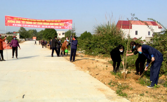 X&acirc;y dựng m&ocirc; h&igrave;nh &ldquo;Đường c&acirc;y phụ nữ&rdquo; phường Trung Sơn