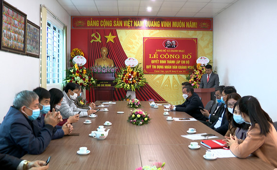 Th&agrave;nh lập Chi bộ Quỹ t&iacute;n dụng nh&acirc;n d&acirc;n Kh&aacute;nh Nhạc