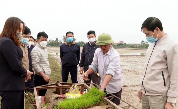 N&ocirc;ng d&acirc;n Y&ecirc;n Kh&aacute;nh thi đua lập th&agrave;nh t&iacute;ch ch&agrave;o mừng 30 năm t&aacute;i lập tỉnh
