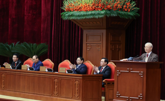 Bộ Ch&iacute;nh trị gặp mặt c&aacute;c nguy&ecirc;n l&atilde;nh đạo cấp cao của Đảng, Nh&agrave; nước