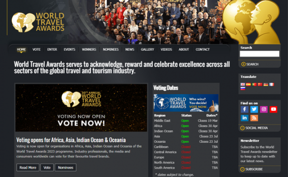 H&atilde;y b&igrave;nh chọn cho Du lịch Việt Nam tại World Travel Awards 2023!