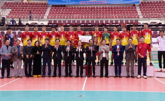 Ninh B&igrave;nh LienVietPostBank bảo vệ th&agrave;nh c&ocirc;ng ng&ocirc;i v&ocirc; địch Giải b&oacute;ng chuyền c&uacute;p Hoa Lư &ndash; B&igrave;nh Điền