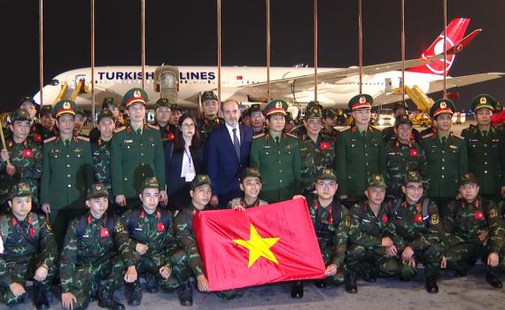 76 qu&acirc;n nh&acirc;n Việt Nam l&ecirc;n đường sang Thổ Nhĩ Kỳ hỗ trợ khắc phục hậu quả động đất