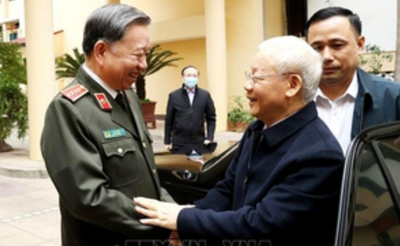 Thư ch&uacute;c mừng của Tổng B&iacute; thư Nguyễn Ph&uacute; Trọng nh&acirc;n dịp kỷ niệm 70 năm Ng&agrave;y th&agrave;nh lập lực lượng Cảnh vệ CAND