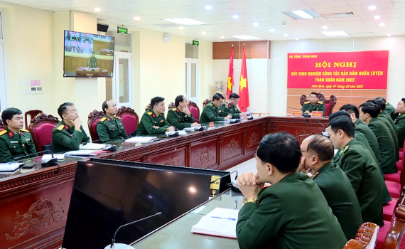 To&agrave;n qu&acirc;n r&uacute;t kinh nghiệm c&ocirc;ng t&aacute;c bảo đảm huấn luyện năm 2022