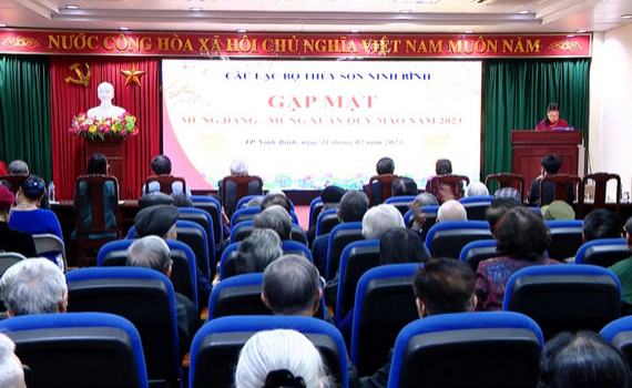 C&acirc;u lạc bộ Th&uacute;y Sơn gặp mặt mừng Đảng, mừng Xu&acirc;n