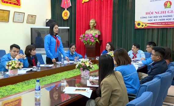 Giao ban c&ocirc;ng t&aacute;c Đội v&agrave; phong tr&agrave;o thiếu nhi học kỳ 1, năm học 2022 &ndash; 2023