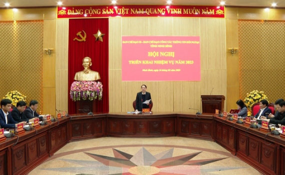 Ban Chỉ đạo 35 v&agrave; Ban Chỉ đạo c&ocirc;ng t&aacute;c Th&ocirc;ng tin đối ngoại tỉnh triển khai nhiệm vụ năm 2023