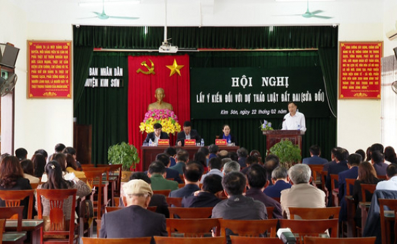 Kim Sơn lấy &yacute; kiến đối với Dự thảo Luật Đất đai (sửa đổi)