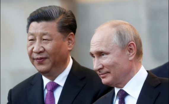 Chủ tịch Trung Quốc Tập Cận B&igrave;nh điện đ&agrave;m với Tổng thống Nga Vladimir Putin