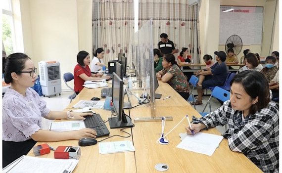 Mức điều chỉnh lương, thu nhập th&aacute;ng đ&atilde; đ&oacute;ng BHXH năm 2024