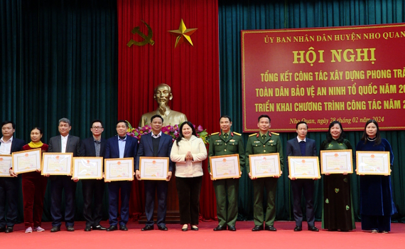 Nho Quan triển khai phong tr&agrave;o "To&agrave;n d&acirc;n bảo vệ an ninh Tổ quốc" năm 2024