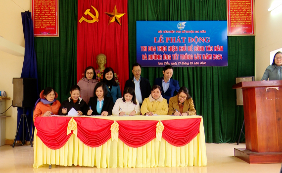 Hội Li&ecirc;n hiệp Phụ nữ huyện Gia Viễn ph&aacute;t động phong tr&agrave;o thi đua thực hiện Chủ đề c&ocirc;ng t&aacute;c năm 2024