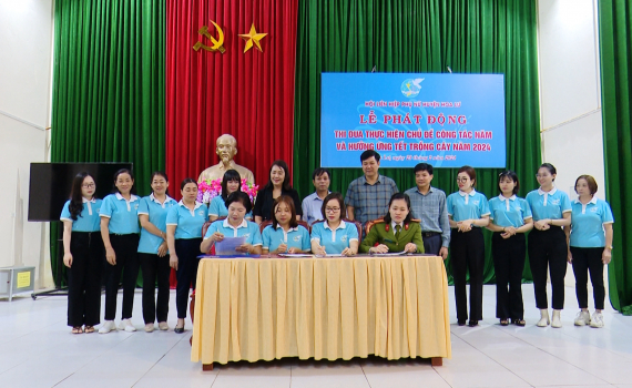 ​Hội Li&ecirc;n hiệp Phụ nữ huyện Hoa Lư ph&aacute;t động thi đua thực hiện chủ đề c&ocirc;ng t&aacute;c năm