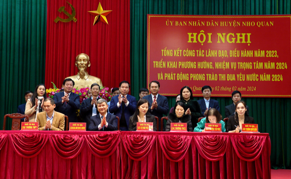 Nho Quan ph&aacute;t động phong tr&agrave;o thi đua y&ecirc;u nước năm 2024