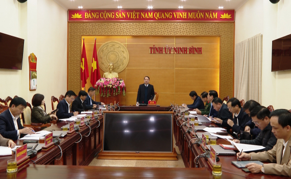Thường trực Tỉnh ủy giao ban c&ocirc;ng t&aacute;c th&aacute;ng 1, triển khai nhiệm vụ th&aacute;ng 2 năm 2024