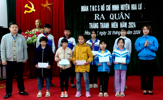 Huyện đo&agrave;n Gia Viễn, Hoa Lư ra qu&acirc;n Th&aacute;ng Thanh ni&ecirc;n năm 2024