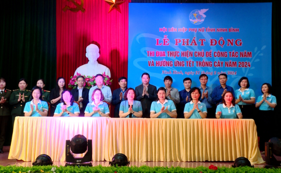 Hội LHPN tỉnh ph&aacute;t động thi đua thực hiện chủ đề c&ocirc;ng t&aacute;c năm