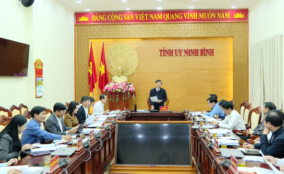 Hội nghị Ban Thường vụ Tỉnh ủy ng&agrave;y 22/02/2024