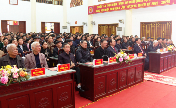 Nho Quan gặp mặt mừng Đảng, mừng Xu&acirc;n Gi&aacute;p Th&igrave;n 2024